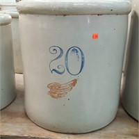 20 Gal. Red Wing Crock ( Large Wing )