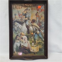 Deep Spring Whiskey Advertizing Tray