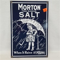 Morton Salt Tin Sign