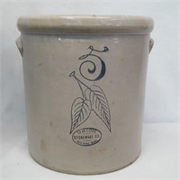 5 Gal. Red Wing Birch Leaf Crock w/ Handles