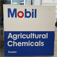 Mobil Agricultural Chemical Dealer Sign