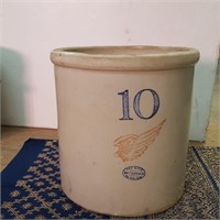 10 Gal. Red Wing Crock (Large Wing)