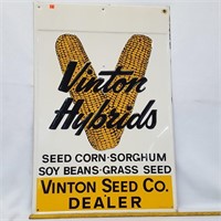 Vinton Hybrids Seed Sign