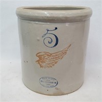 5 Gal. Red Wing Crock (Large Wing)