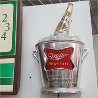 Miller Beer Bucket/Bottle Light