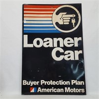 American Loaner Car Sign (Raised Letters)