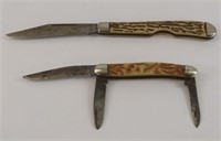 2 Folding Jack Knives / One Single Blade