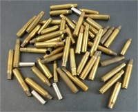 58 Rounds of Empty Rifle Shells Various