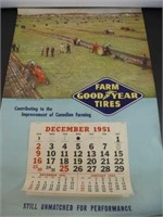 1951 GoodYear Farm Tires Calendar