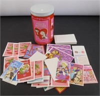 Vintage Peanuts Valentines Tin w/ Cards