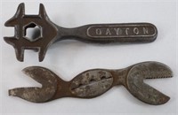 Antique Dayton & Hawkeye Wrenches