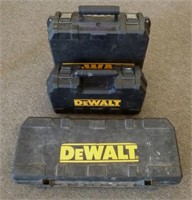 * 3 Empty DeWalt Tool Cases