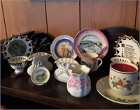 Miniature Tea Cups, Saucers & Asst Items