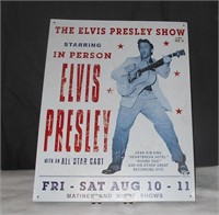 Elvis Show Tin Sign