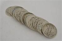 (20) Mixed Date Silver Walking Liberty Half Dollar