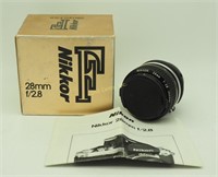 Nikon Nikkor F 28 Mm F/2.8 Camera Lens