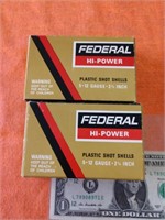 Two boxes of federal high power plastic shot