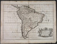 L’America Meridionale. Map by Sanson and de Rossi.