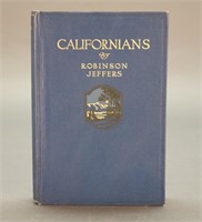 2 Books incl: Robinson Jeffers. Californians. 1916