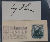 Adolf Hitler. Signature. [Ca. 1936-1937].