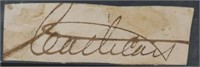 Charles Cathcart. Cut signature.