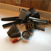 Flit Bug Spray Tin, Measuring Cup & Asst Items