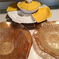Amber Bowls -- Daffodil, Other & MCM Snack Tray