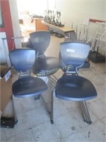 (10) Metal and Plastic Chairs