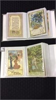 Lot of 2 Mini Albums Filled w/ Postcards-
