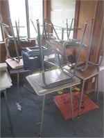 (8) Metal, Wood, and Plastic Student Desks