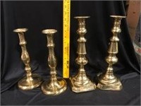 4 Brasss Candleholders