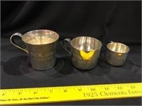 3 Baby Cups Sterling
