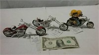 Badger and Packer collectible numbered motorcycles