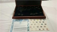 Morgan mint 15 gold plated state quarters in