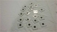 19 carded Indian Head cents various dates 1890-