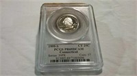 1999-S graded proof 69 Connecticut state quarter