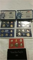 1982, 2000 and 2006 US mint proof sets