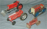4 Piece Toy Farm Tractor Vehicle Lot