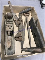 flat of old tools