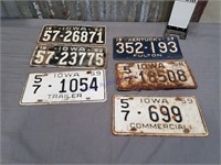 Iowa license plates (6)