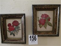 12x14 very early framed rose prints