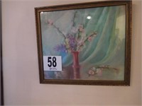17x20 framed painting by Ruth Reagor