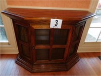 Console table/curio cabinet with light 14.5” x