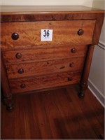 21.5 x 44x46 4 drawer chest, cherry
