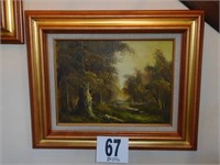 23x19 framed oil painting by I.CAFIERI
