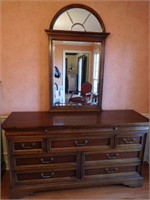 Double dresser with mirror by Lexington - matches