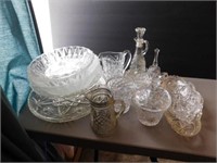 Glass dishes - bells - sugar/creamer - etc.