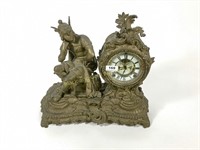 Ansonia Brass Figural Clock