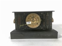 Ansonia Iron Mantle Clock With Ramsheads