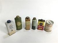 Lot of Six Assorted Tins and Banks